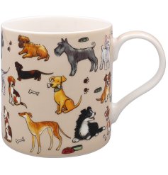 Sip your preferred hot beverages in style with this charming canine mug.