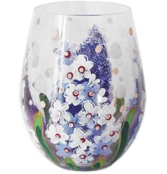  perfect for any occasion.Experience elevated glassware with our elegant Delphiniums Stemless Glass