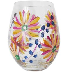 Unleash some summer charm with our whimsical Summer Daisies Stemless Glass, perfect for any gathering! 