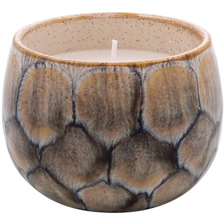 Reactive Glaze Candle, 9cm - Grey