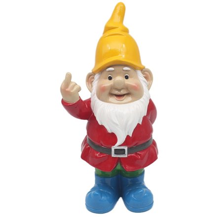 Middle Finger Naughty Gnome, 35cm 