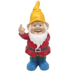 the perfect gnome to add some  fun to your garden 