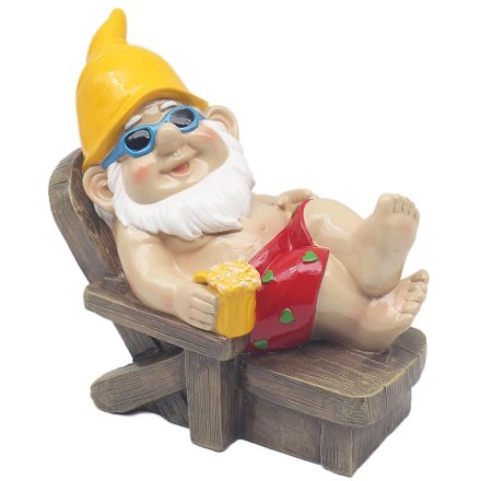 Sunbathing Naughty Garden Gnome 