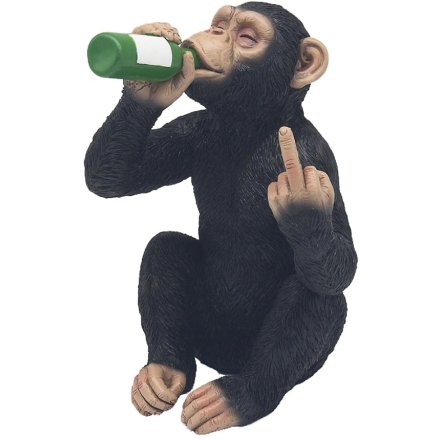 Drinking Cheeky Monkey Ornament 