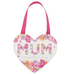 Make Mum's day with our heartfelt Mum Heart Plaque, the perfect way to show your love and gratitude. 