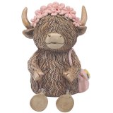 Save in style with our adorable Highland Cow Money Bank