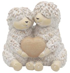 Fall in love with the Shaggy Sheep True Love figurine - a heartwarming addition to any country-inspired home.