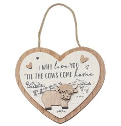 Celebrate the charm of the countryside with our Highland Cow Plaque 