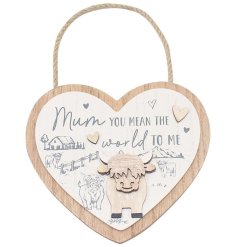 "Add the perfect touch of rustic charm to your home with our handcrafted Highland Cow Plaque - a heartwarming gift for