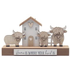 add some country style  to your home with this cute cow plaque