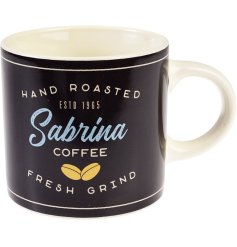 Relive the past with our Sabrina Vintage Coffee Mug - the perfect morning routine addition for a touch of nostalgia.