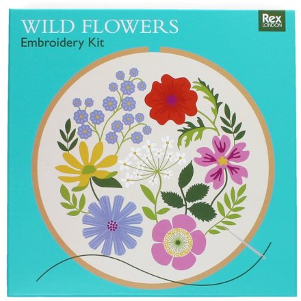 Wild Flowers Embroidery kit 