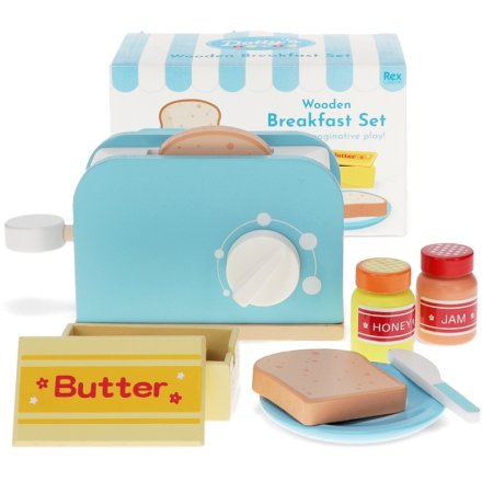 Wooden Toaster Playset, 11.5cm