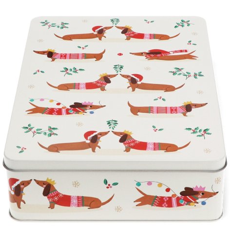 Christmas just got cuter with our festive Dog Biscuit Tin,