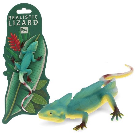 Unleash your child's inner adventurer with our new Realistic Double Crown Lizard Toy -