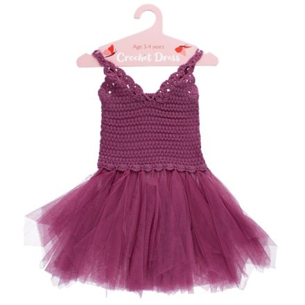 Damson Child Crochet Princess Dress (3-4 years)