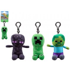 Bring your favorite Minecraft characters to life with these cute and portable clip-ons