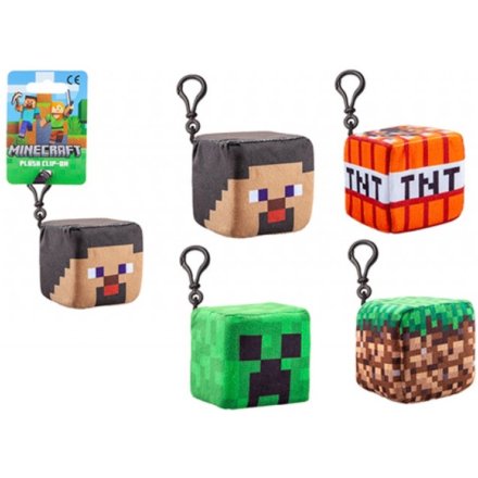 4/A Minecraft Cube Clip On, 8cm 