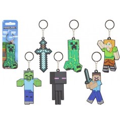 Unlock your love for Minecraft with our new Soft Pvc Keychain - the perfect accessory for any die-hard fan! 