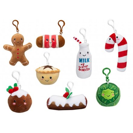 8A Festive Clip on Foodies Softlings, 12cm