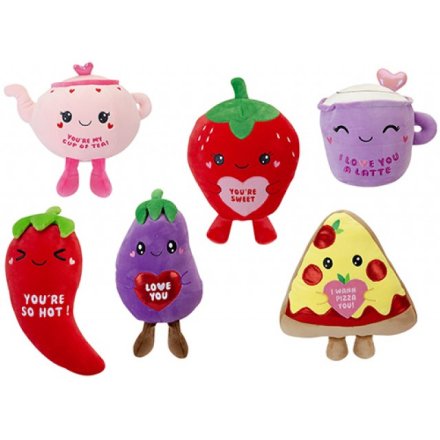 6/A Softlings Flirty Food Plush Toy, 20cm 