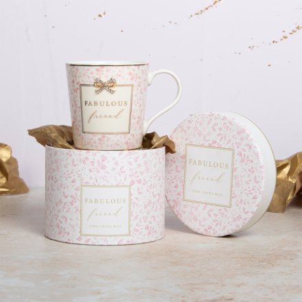 Cheers to fabulous friendships with our new Fabulous Friends Mug. 