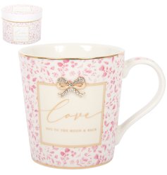 Treat your loved one to the perfect reminder of your affection with this cute mug