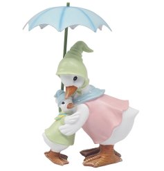 Bring a touch of whimsy to your home with our charming Rainy Day Ducks Hugs Ornament 