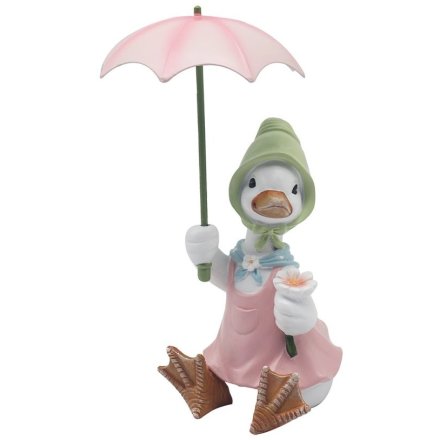 Rainy Day Duck Figurine