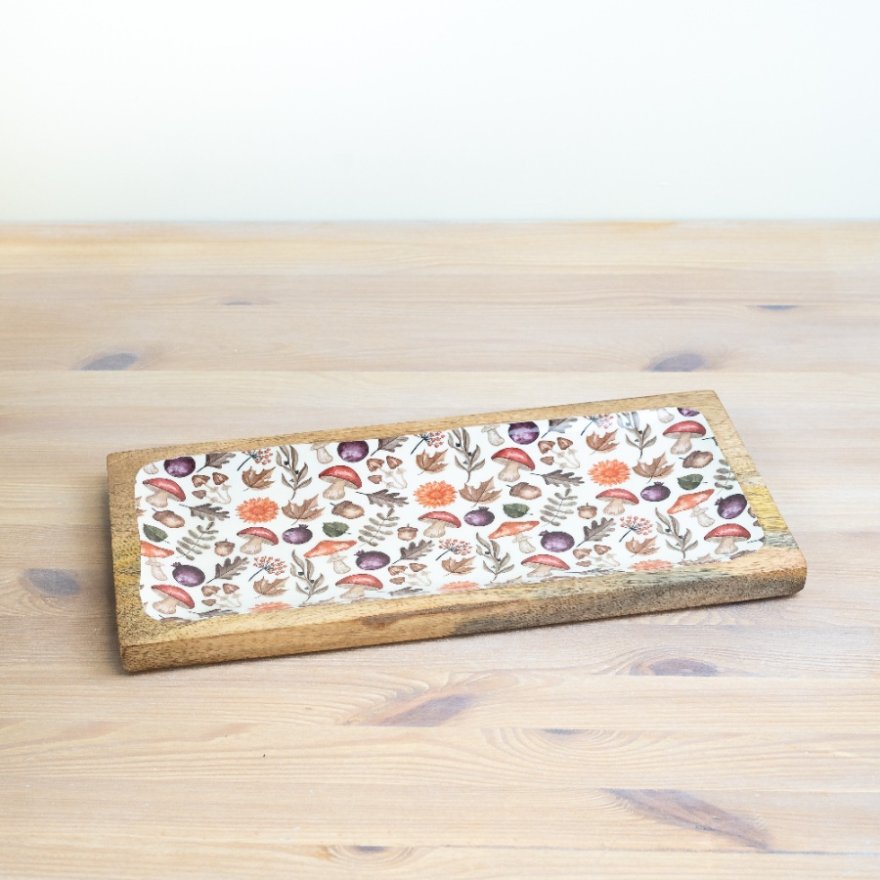 Serving Tray Mushroom Design, 40cm 