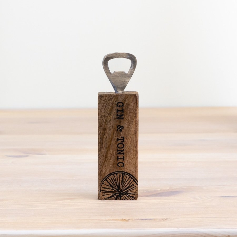 Upgrade your kitchen with a touch of rustic charm from this bottle opener. 