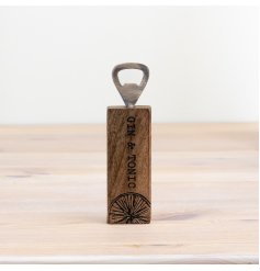 add some rustic charm to your kitchen with this bottle opener 