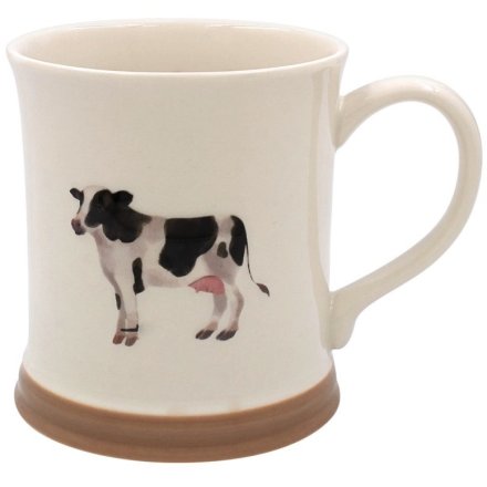 Embossed Cow Mug, 13cm 