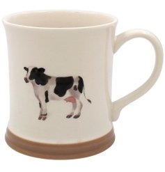 Cow lovers unite! Introducing the charming Cow Mug Embossed