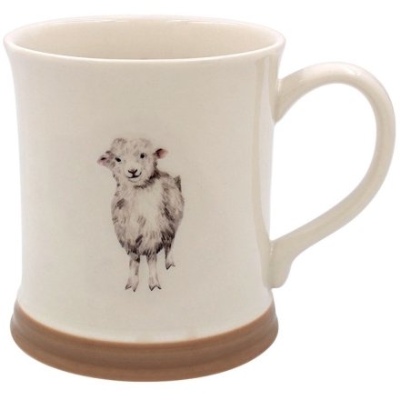 Sheep Mug Embossed, 13cm 
