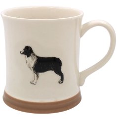 Meet the Collie Mug Embossed - the perfect mug for dog lovers! 