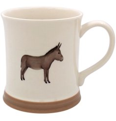 Get a dash of playfulness to your day with our brand new Embossed Donkey Mug.