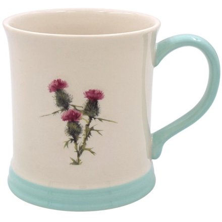 Embossed Thistle Mug, 13cm 