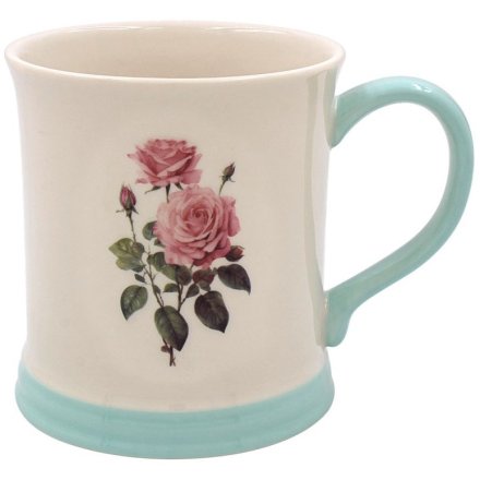 Embossed Rose Mug, 13cm 