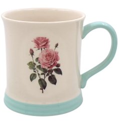 Enhance your kitchenware with this elegant rose mug, a must-have addition