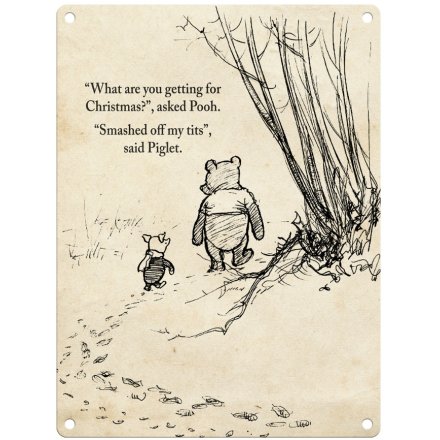 Winnie The Pooh Christmas Fridge Magnet 