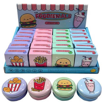 Foodiemals Lip Balm Tin - 4A, 5cm