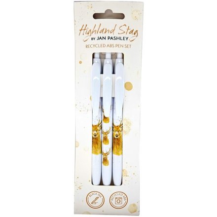 Set of 3 Jan Pashley Stag Recycled, 14cm
