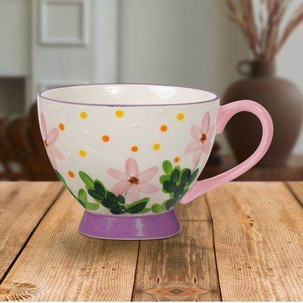 Cosmos Footed Mug, 15cm 