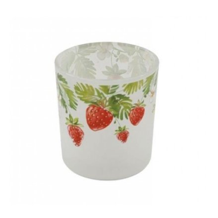 Strawberry Candle Holder, 8cm