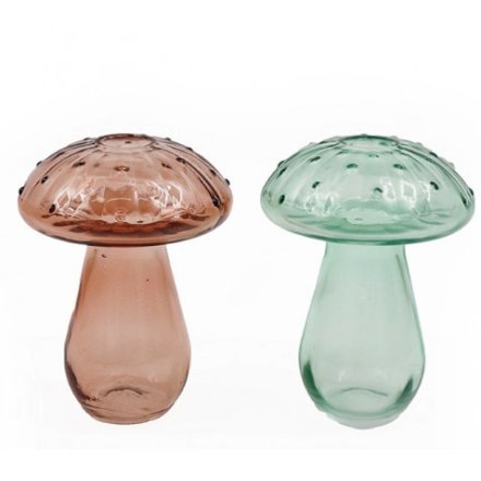 stylish mushroom shaped bud vases 