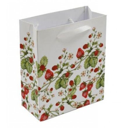 Gift Bag Strawberry Design, 23cm 
