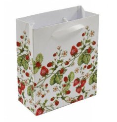 Give the gift of sweetness with our charming strawberry-inspired gift bag.