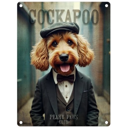 Metal Dangler Cockapoo Sign 