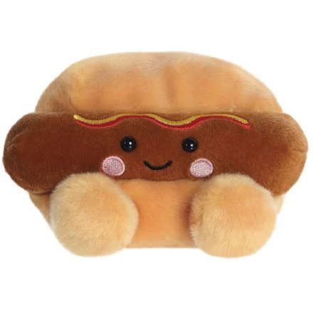 super cute hot dog plush palm pal toy